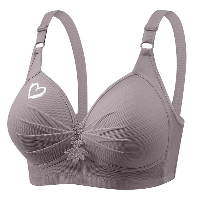 Lyfzbd Plus Size Bras for Women Wireless Full Coverage Support Bralette ...