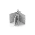 thumbnail image 3 of Solid Gold Armenian Christian Open Holy Bible (14K White Gold, Pendant with 16" chain), 3 of 3