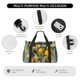 thumbnail image 4 of Disketp Retro Warm Lemon Flower Bolsa de Viaje Tipo Duffle, Bolso de Mano para Fin de Semana para Mujer, Bolsa de Gimnasio Ligera para Hombre, Esencial para Viajes, 4 of 7