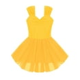 thumbnail image 3 of Kvysinly Kids Sleeveless Ballet Dance Tutu Dress Leotard for Little Girls Figure Ice Skating Birthday Yellow 12, 3 of 7
