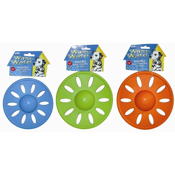 JW Pet Whirl Wheel Flying Disk Dog Toy, Large, Assorted