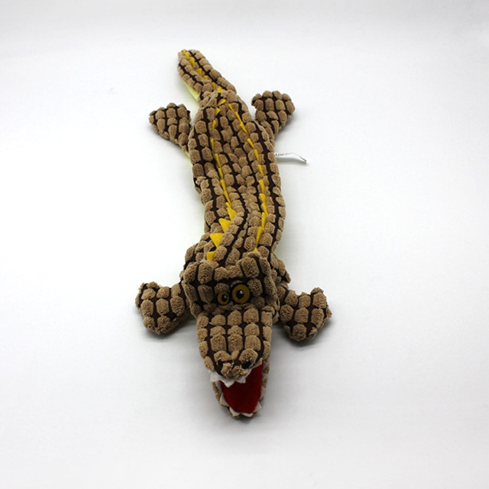 Kepooman Dog Chew Toy for Teething Chewing and Playtime, No Stuffing Plush Animal Dog Squeaky Toy, Single, Brown Kepooman Dog Chew Toy for Teething Chewing and Playtime, No Stuffing Plush Animal Dog Squeaky Toy, Single, Brown