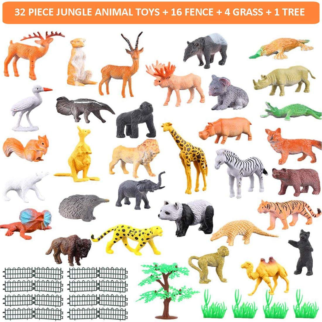 1pcs/lot mini cute animal PVC accessories #1615 Kid Toy 