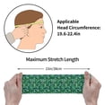thumbnail image 7 of Wukai Monstera Leaves Sports sweatband,Men & Women Sweatband Headband for Running, Cross Training, Racquetball, Working Out, 7 of 7