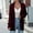 Wine, variant on Turilly Women's Solid Color Knit Cardigans Loose Long Sleeve Button Pocket Sweaters Coat