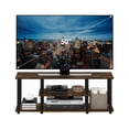 thumbnail image 3 of Furinno Turn-N-Tube No Tools 3D 3-Tier Entertainment TV Stands, Amber Pine/Black, 3 of 6