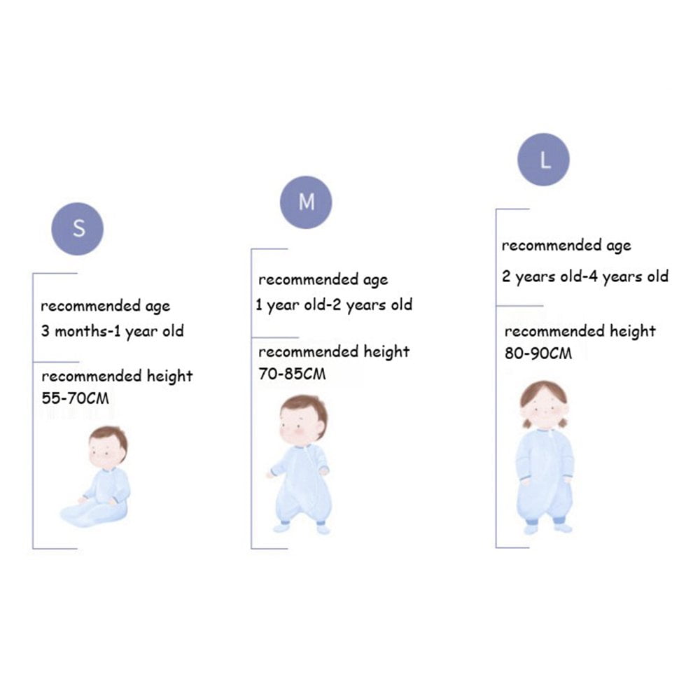 Generic Summer Baby Sleeping Bag Unisex Soft Thin Wearable Grow Bag Sleeveless Infant Toddler Newborn M