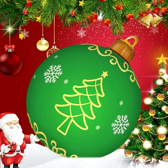 Inflatable PVC Outdoor LED Christmas Decorated Ball With Remote Control RGB For Outdoor Yard Decorations
