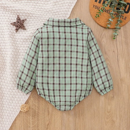 

Gubotare Baby Rompers Baby Boys Sweatshirt Little Girls Long Sleeve T-shirt Toddler Pullover Blouses Top Fall Winter Clothes Green 6-12 Months