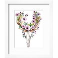 thumbnail image 2 of Deer Skull with Flowers  Watercolor, Framed Art Print Wall Art by Kris_art Sold by Art.Com, 2 of 5