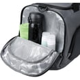 thumbnail image 4 of Bolsa de viaje para hombre de gran capacidad con separación de ropa húmeda y seca, compartimento independiente para zapatos y bolsa deportiva impermeable (gris), 4 of 5