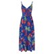 thumbnail image 3 of Vestido de Verano de Vacaciones de la Cintura Impresa de las Mujeres Cinched Ins V-Cuello Bajo Corte, Falda Grande Doblado para Ocasional, Fiesta Y Diario, 3 of 7