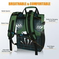 thumbnail image 6 of HOMEYA Cooler Backpack,24 Cans Backpack Coolers Insulated Leak Proof,Waterproof Lightweight Portable Cooler Bag for Beach Travel Camping,Army Green, 6 of 7