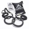 Black Mountain Products Multi-Use Exercise Gymnastics Rings, Black