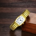 thumbnail image 7 of Avaner Women's Big Dial Easy Reader Watch Gold/Silver Tone Elastic Stretch Band Wristwatch, 7 of 7