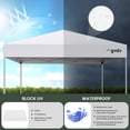 thumbnail image 5 of GVDV 10 ft x 10 ft Easy Pop up Outdoor Canopy Tent, Straight Legs Instant Canopy for Outside with Carrying Bag, White, 5 of 11