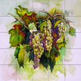 thumbnail image 1 of Tile Mural Kitchen Backsplash - Golden Grapes-ED - by Erin Dertner, 1 of 1