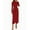 Red, variant on YOGAFOX Women's Fall Mock Neck Midi Bodycon Long Sleeve Elegant Dresses S-XL
