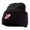 Black, variant on Artist Palette Embroidered 8 Inch Knitted Short Beanie - Red OSFM