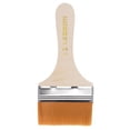 thumbnail image 1 of Pincel de pintura Uxcell de 7" de ancho 3" con cerdas de nylon suaves y mango de madera amarillo, 1 of 5