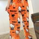 thumbnail image 4 of Lindos pantalones de pijama de dibujos animados para mujer, pantalones de pijama de felpa, pantalones de pijama de Navidad de Halloween, pantalones de dormir de anime Kawaii, pijamas de Navidad, 4 of 9