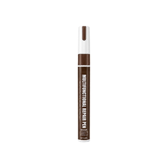 Wood Touch-Up Repair Marker Brown 2ml Scratch Filler Pen for Furniture Cabinets Floors Brown