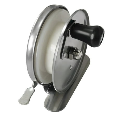 Trolling Ice Fishing Reel & Rod Combo - Aluminum Alloy Drum With Line Counter