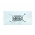 thumbnail image 2 of ACME Azriel Dining Table w/Pedestal Base, Clear Glass & Mirrored Silver Finish, 2 of 4