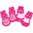 thumbnail image 1 of Calcetines para mascotas con diseño de dibujos animados lindos de 4 piezas Zapatos para cachorros de interior Suministros para mascotas para el invierno (Conejo, M)-Conejo-M Sincero  Electrónica, 1 of 7