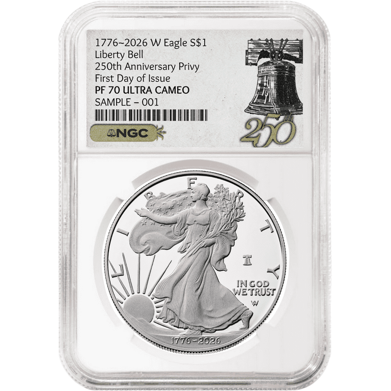 2026 W 250th Anniversary Proof Silver Eagle NGC PF 70 UC, FDOI 250