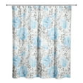 thumbnail image 2 of Creative Products Teal And Gray Soft Peonies  71x74 Shower Curtain, 2 of 2