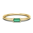 thumbnail image 1 of East-West Stackable Baguette Birthstone Ring - Emerald (May), 1 of 5
