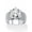 Silvertone, variant on 4 TCW Round Cubic Zirconia Solitaire Ring in Gold-Plated, Rose Gold-Plated or Silvertone