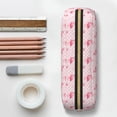 thumbnail image 6 of Uemuo Cute Flamingo with Heart Printed Leather Pencil Case, Pencil Pouch, Portable Pencil Bag, Pen Case for& Office, 6 of 7