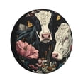 thumbnail image 1 of Balery Vintage Sunflower Cow Cubiertas para Neumáticos - Protector Resistente para Neumáticos de Camioneta, SUV, Remolque, Camper y RV-15 inch, 1 of 6