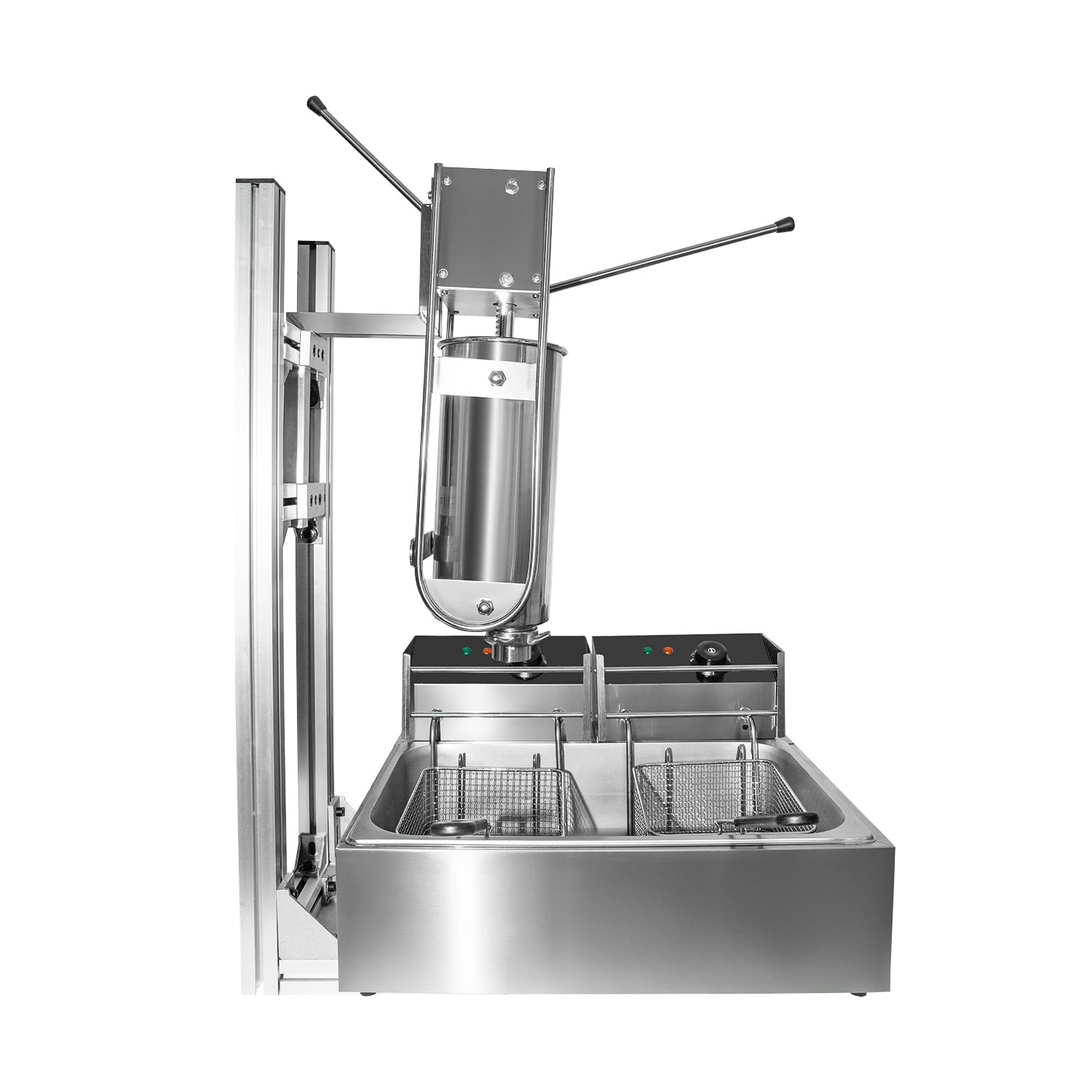 ALDKitchen Churros Machine Manual, Deep-Frying Churro Maker with Working  Stand, Stainless Steel