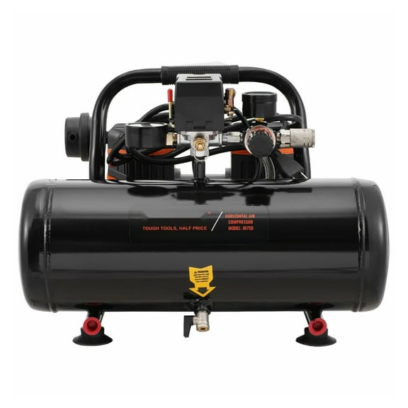 Air Compressor Portable Oil Free, 2 Gallon 8 Bar - Compact Electric Compressor for Nailing, Painting, Tire Inflation
