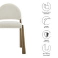 thumbnail image 4 of Side Dining Chair, White, Fabric, Metal, Bar Pub Cafe Bistro Dining Kitchen Hospitality Restaurant, Modern Contemporary, HB37834, 4 of 10