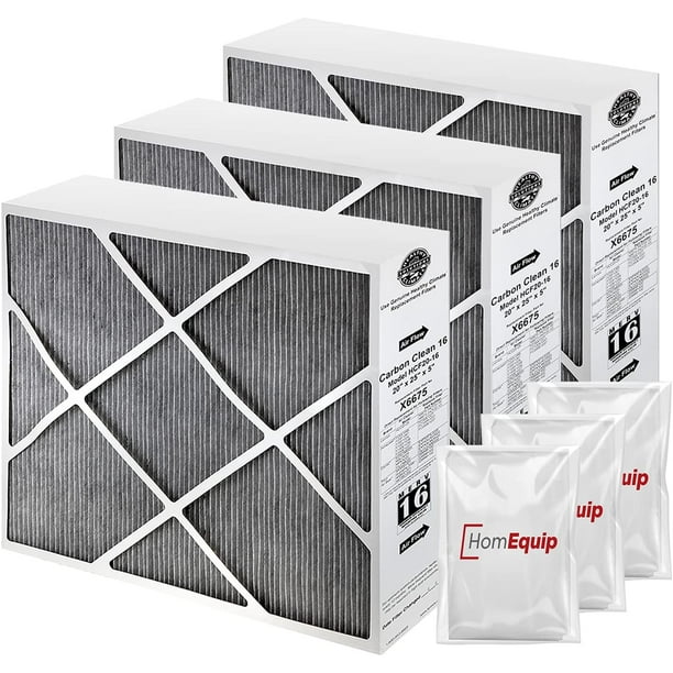 Lennox X6675 Furnace Filters, Carbon Clean Healthy Climate 20x25x5 Air