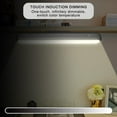 thumbnail image 2 of Dimmable Touch Light Bar, Remote Control 3 Color Modes, 5W 30 LED Built-in 2600mAh Battery and Magnetic Mount Light, for Reading, Closet, Cabinet, Makeup Mirror, Bedside, Study Light(White, 1Pack), 2 of 8