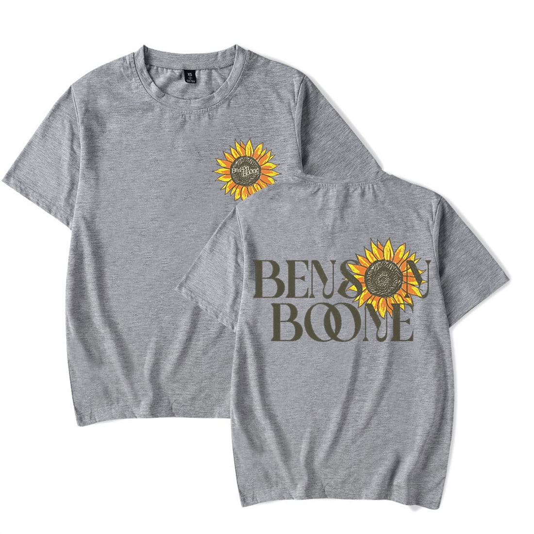 Benson Boone ベンソンブーン Tシャツ Benson Boone Sunflower T-shirt Fashion Crewneck Hip Hop Top