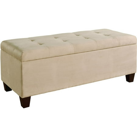 Carmen Shoe Storage Ottoman, Beige