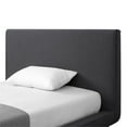 thumbnail image 5 of Lyle Beds Charcoal Linen Full Upholstered Walnut Tapered Legs, 5 of 7