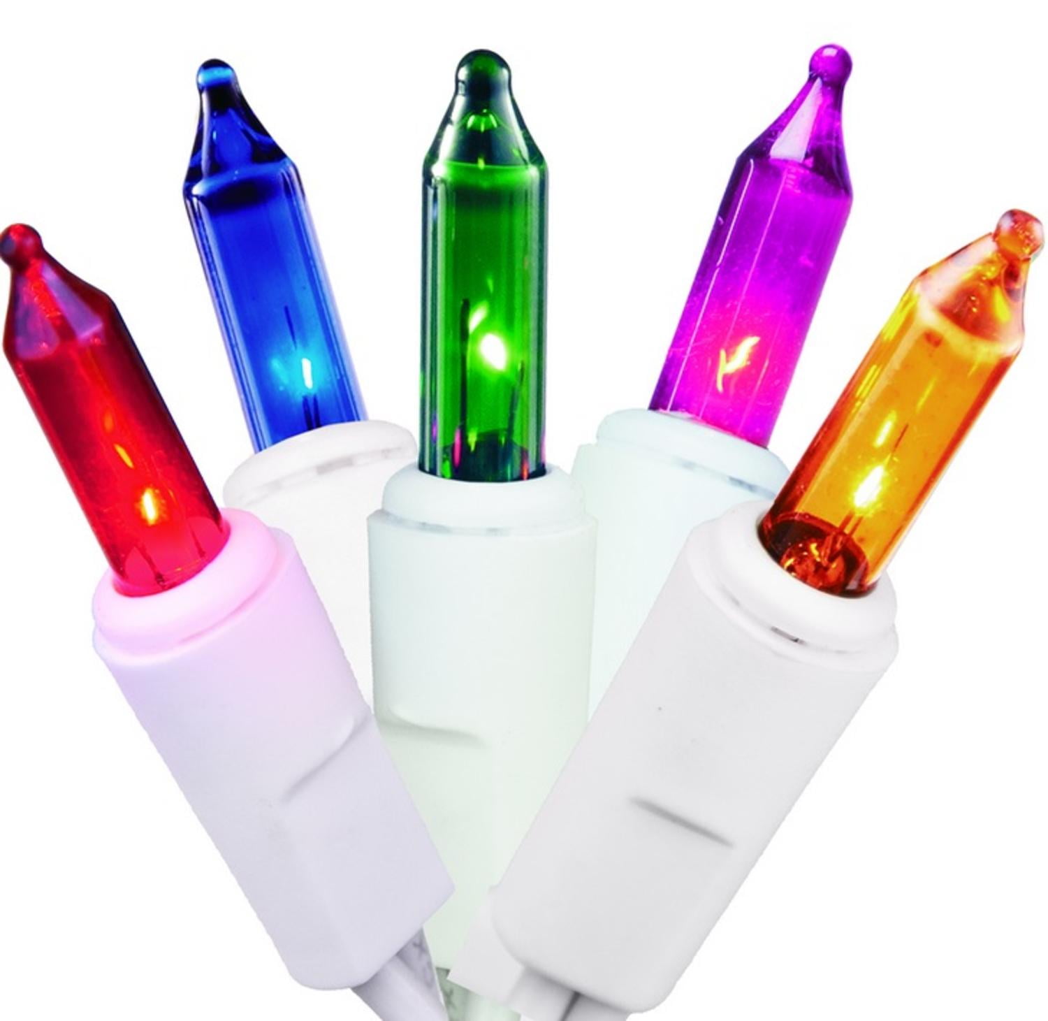 Set Of 100 Multi Color Mini Christmas Lights 2 5 Bulb Ing Set Of 100 Multi Color Mini Christmas Lights 2 5 Bulb Ing White Wire