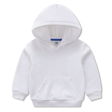 

Uccdo 1-8T Toddler Boys Girls Cotton Solid Sweatshirt Hoodies Kids Cute Hooded Tops Pullover Fall Winter Clothes