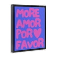 thumbnail image 3 of Stupell Industries Modern More Amor Blue & Pink Black Floating Frame Canvas Art, 17 x 21, by House of Lulu, 3 of 8