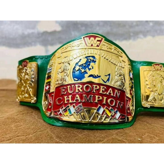 WWF European World Wrestling Championship Green Replica Belt