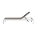 thumbnail image 3 of Pemberly Row Adjustable Height Aluminum Patio Lounger in White/Gray, 3 of 10