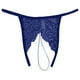 thumbnail image 1 of Ropa interior termica Gibobby Bragas sexis malla con borlas y perlas para mujer Azul L, 1 of 3