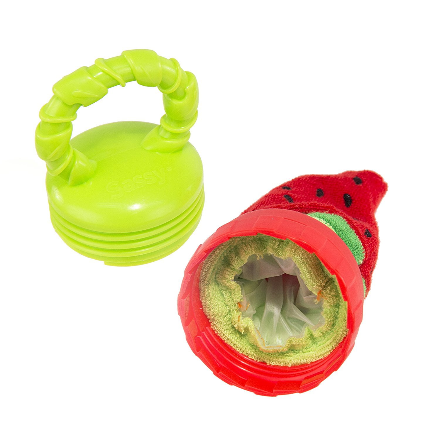 sassy strawberry terry teether